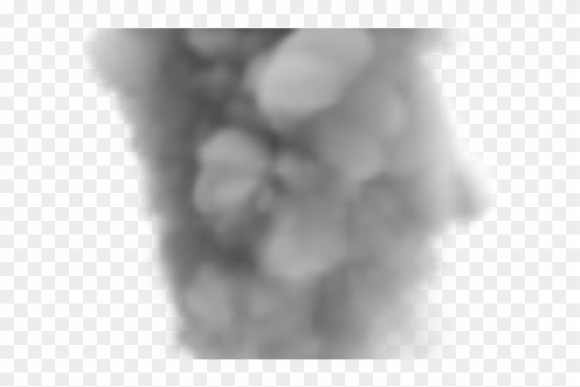Gray Clipart Smoke Cloud - Monochrome - Png Download