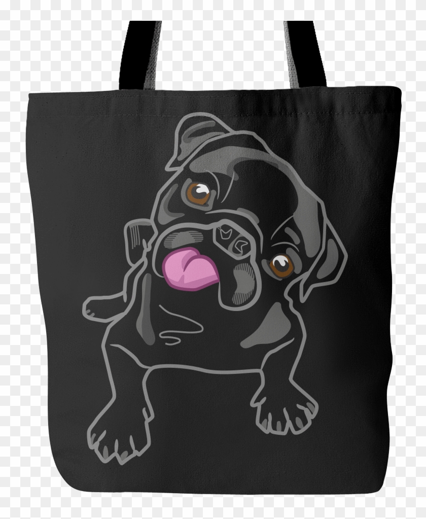 Get This Pug Tote At Passionatepug For Only $19 - Vegan Cloth Tote Bag Clipart #1762849