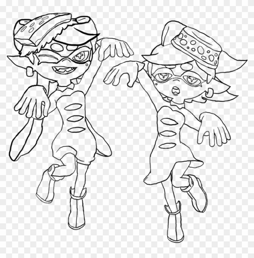Splatoon Printable Coloring Pages Play Nintendo Cool - Splatoon Callie And Marie Coloring Pages Clipart