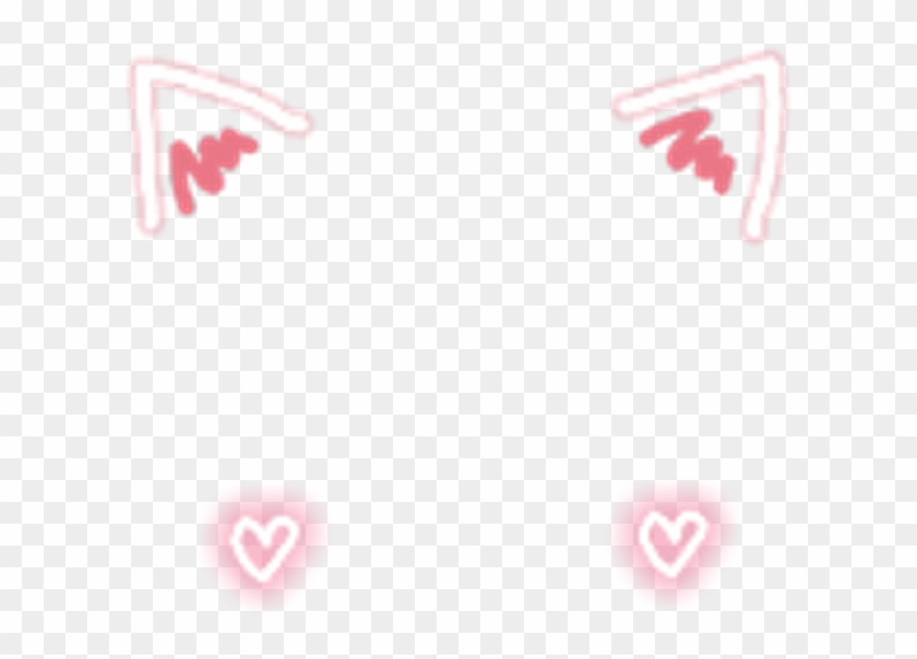 #cat #catears #ears #blush #heart #soft #edit #kpop - Transparent Aesthetic Stickers Png Clipart #1763608