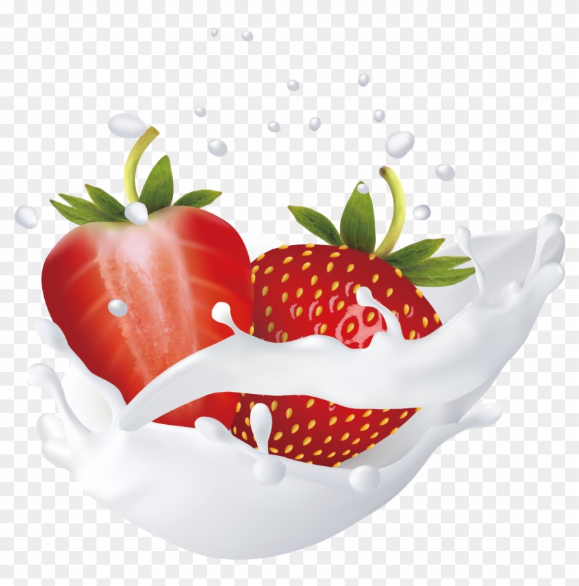 1667 X 1667 8 - Strawberry Milk Splash Png Clipart