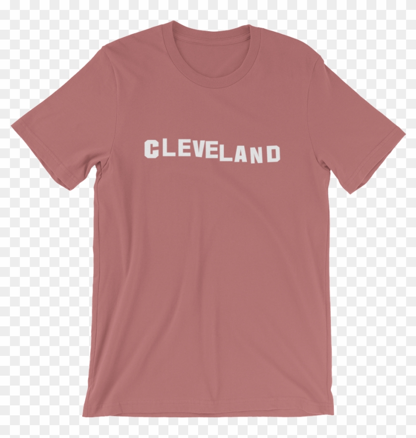 Clevewood Cleveland Hollywood Sign Short Sleeve Unisex - Active Shirt Clipart #1764611