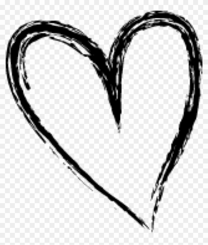 Heart Doodle Free Stock Heart Black Doodle Full Size - Heart Doodle Transparent Background Clipart