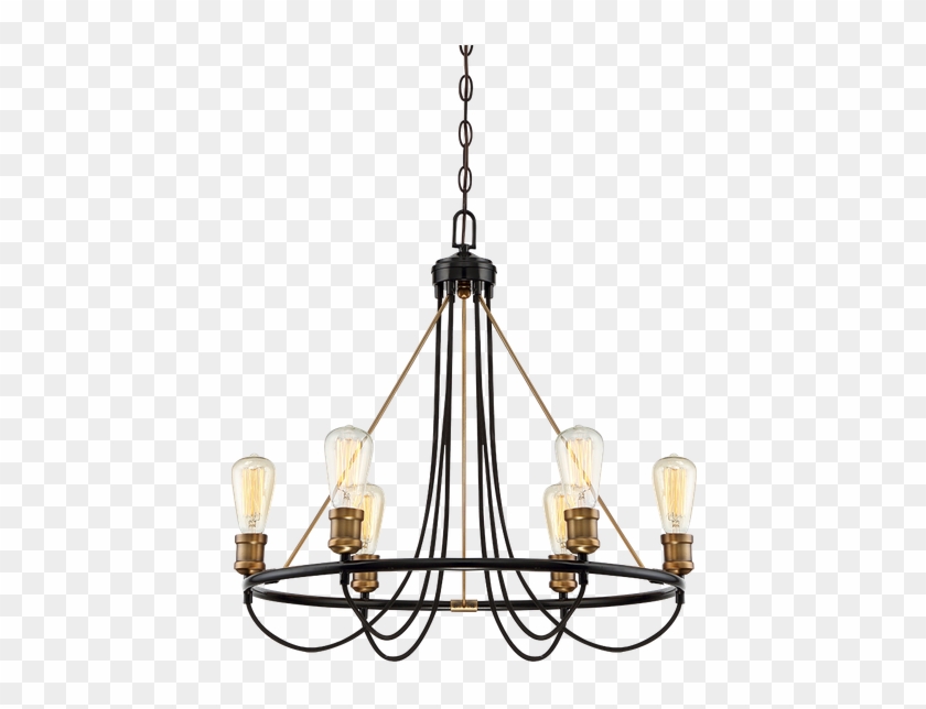 Black Brass Chandelier Clipart