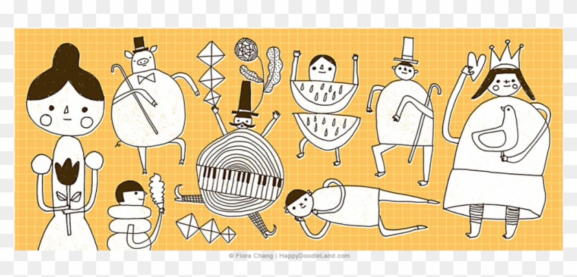 People Doodle Png - Flora Chang Clipart #1764875