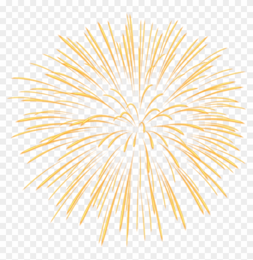 Free Png Yellow Firework Png - Yellow Background Fireworks Png Clipart