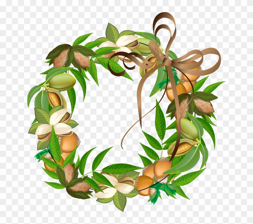Fall Wreath Made Of Nuts Png Clipart Best Transparent Png
