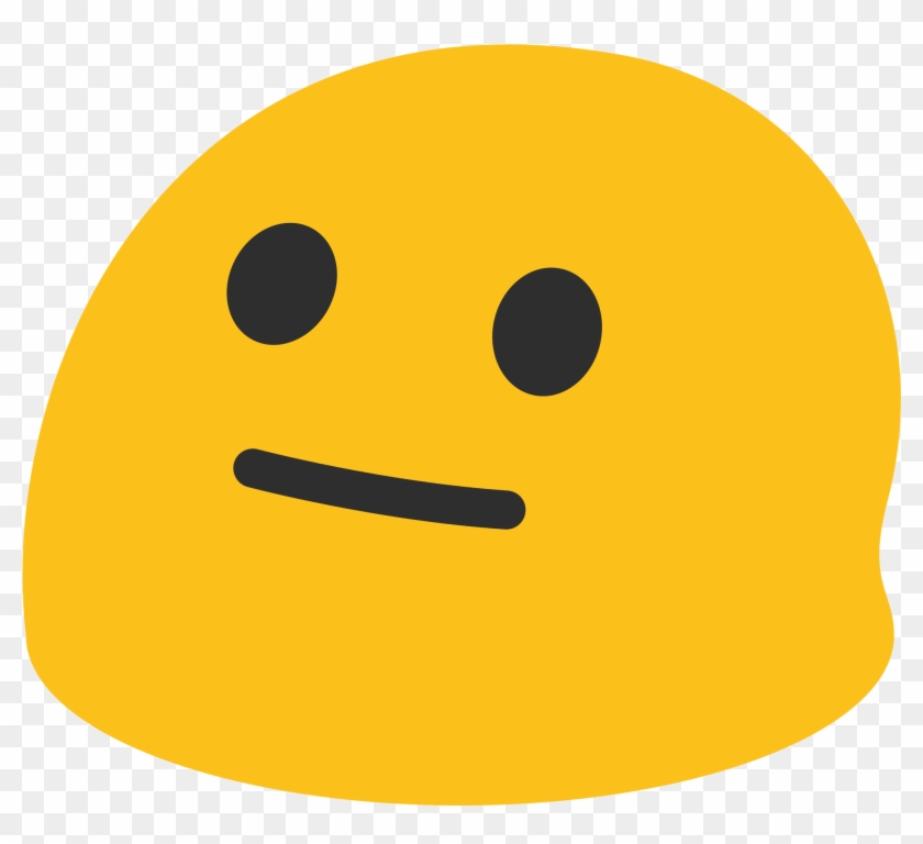 Neutral Smiley-face Emoji - Neutral Face Emoji Android Clipart
