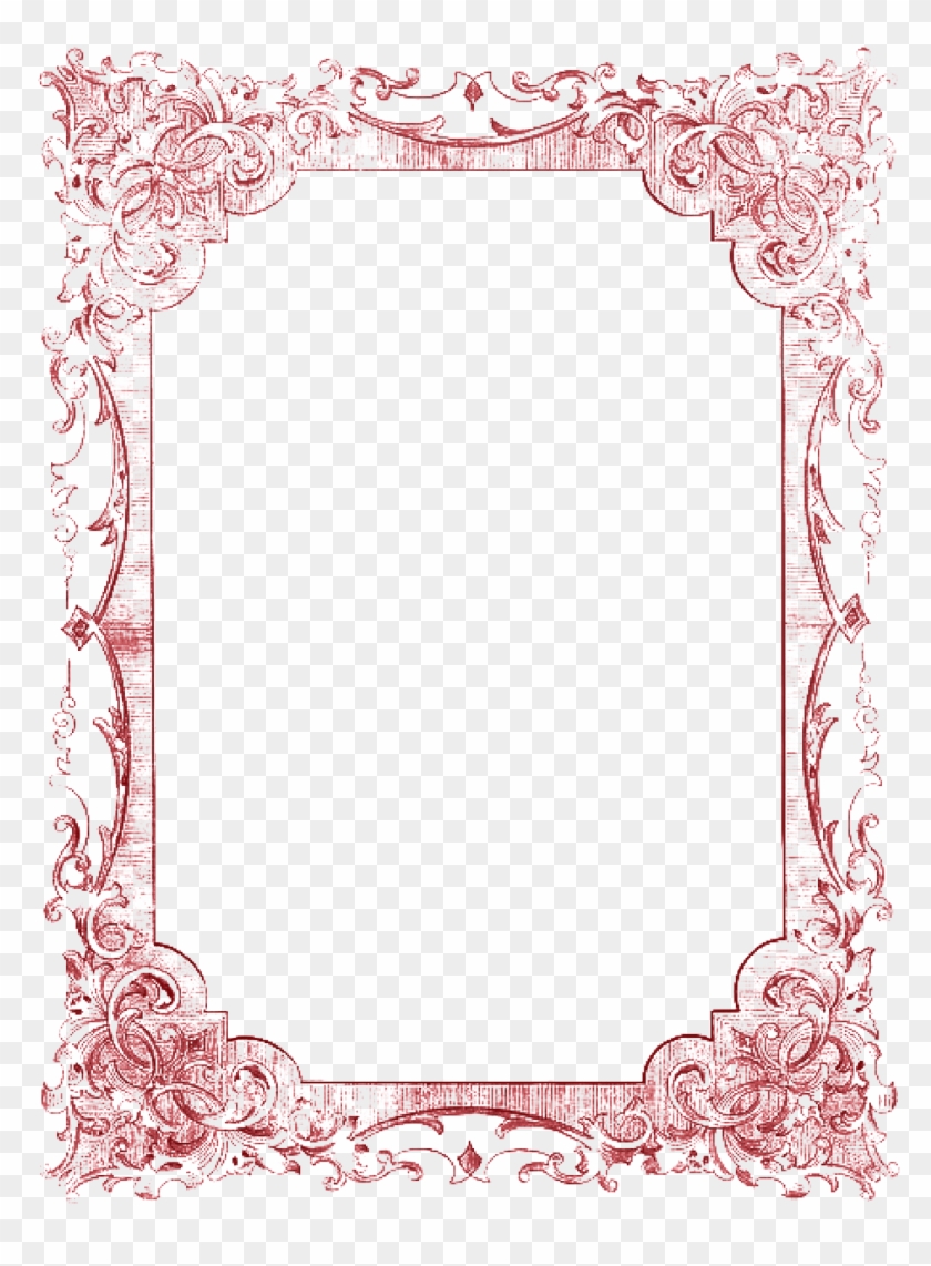 Border Clip Art Elegant - Vintage Frame - Png Download #1765569