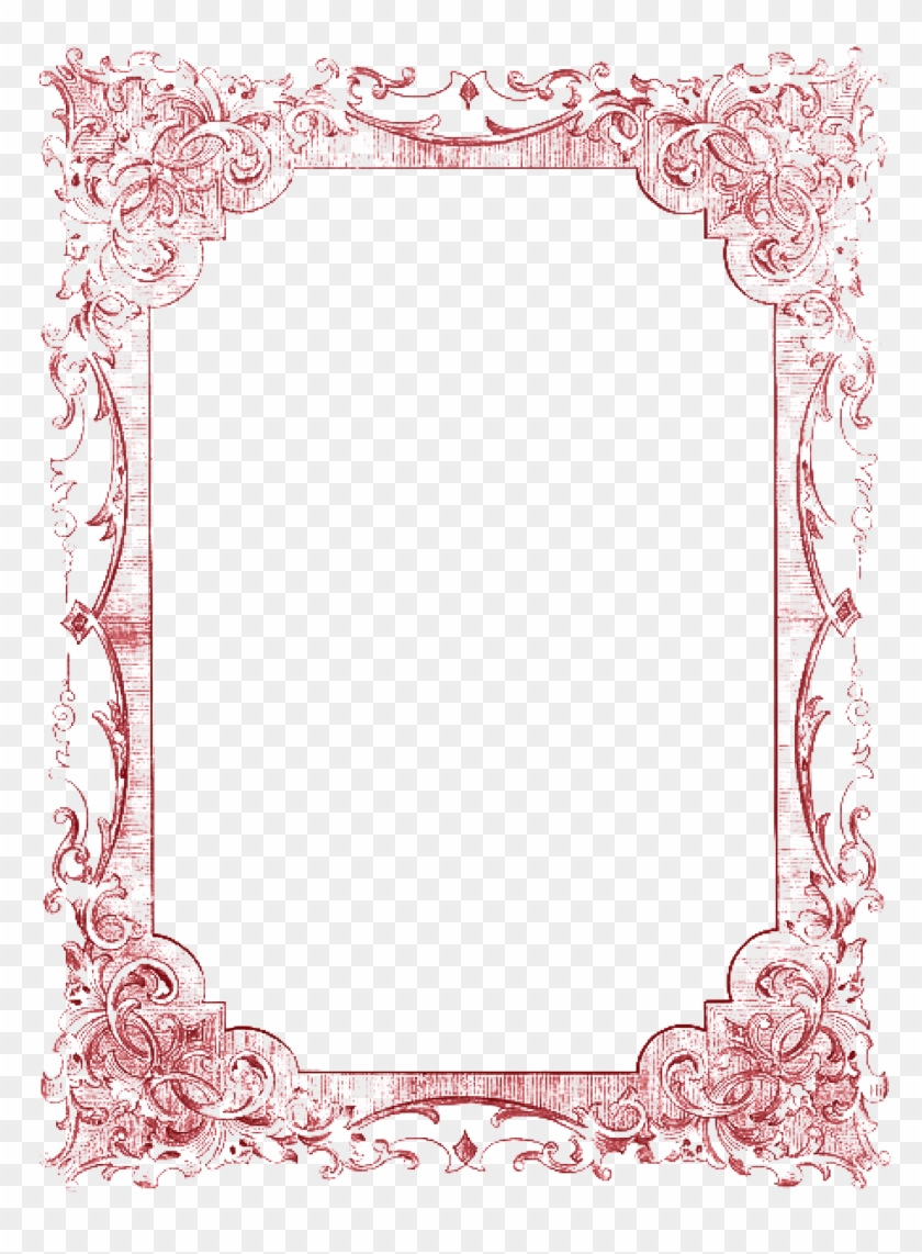 Border Clip Art Elegant - Vintage Frame - Png Download