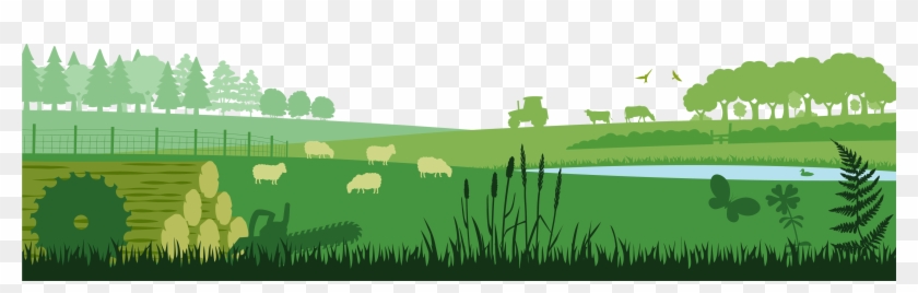 5000 X 1358 0 - Farm Footer Png Clipart #1765669
