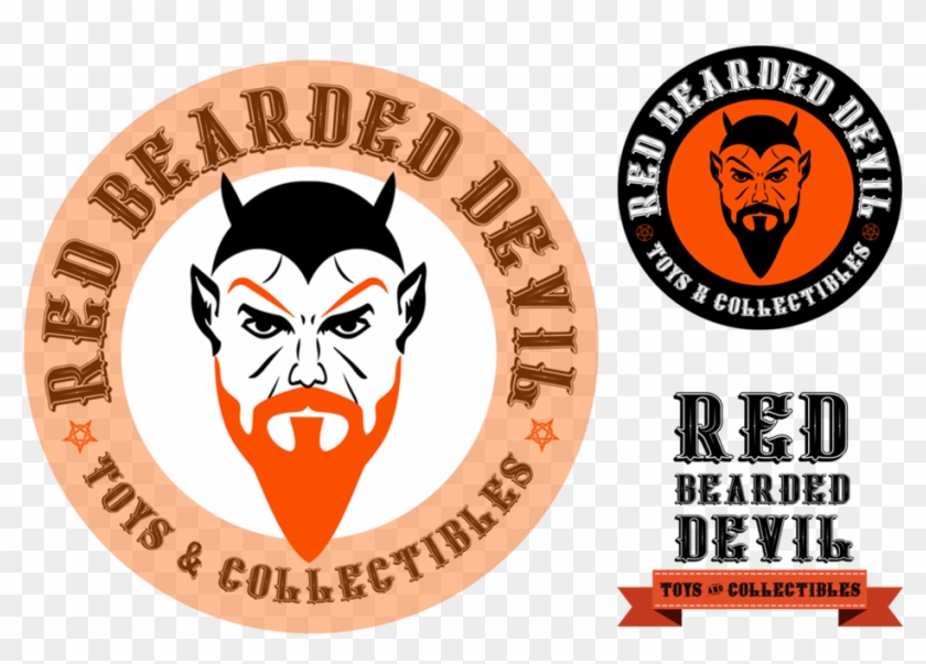 Red Bearded Devil - Emblem Clipart #1765818
