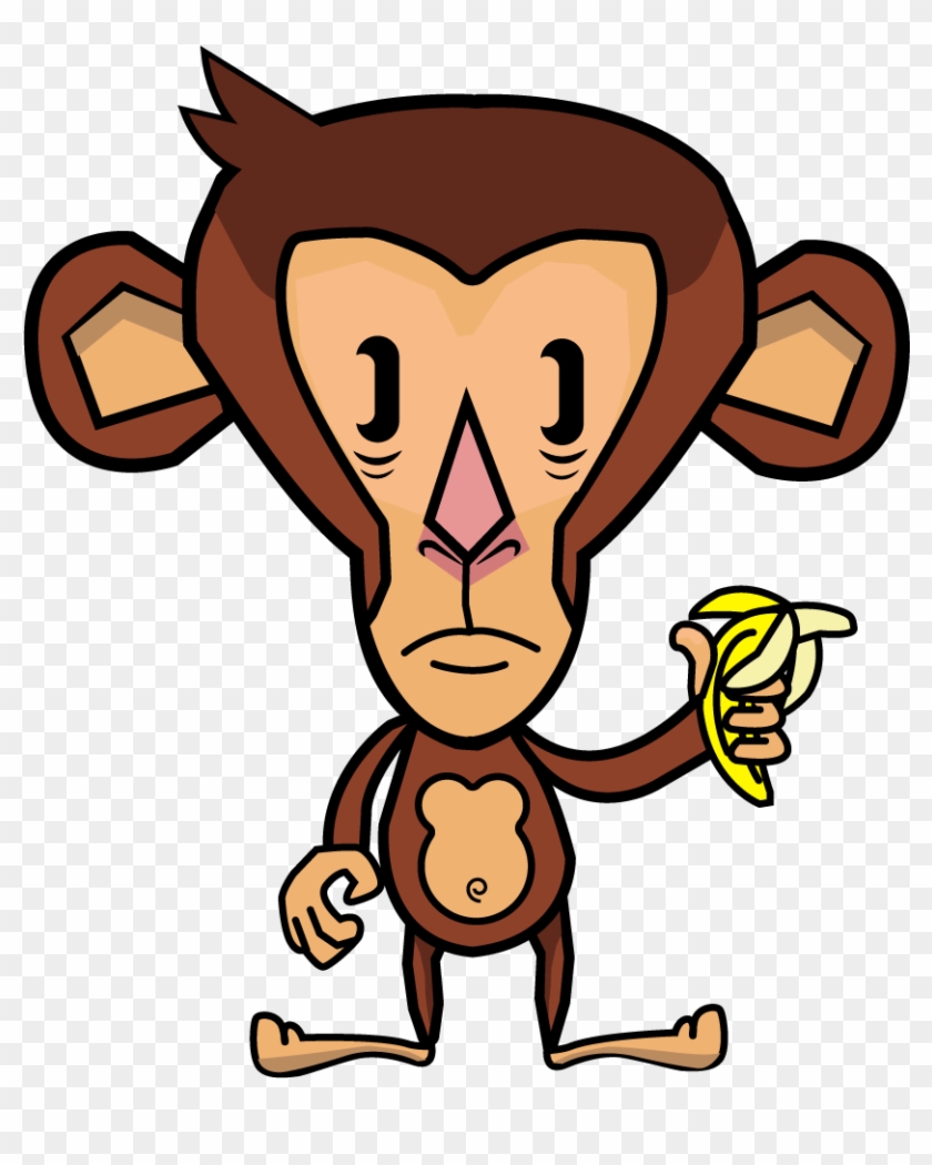 Enemy Monkey & Player Final Design - Cartoon Clipart