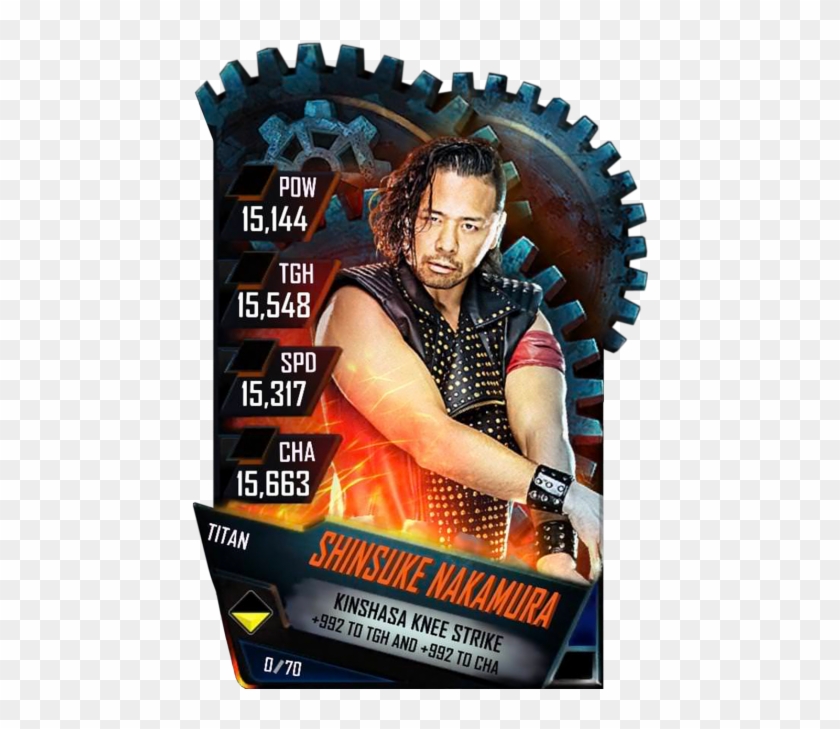 Shinsukenakamura S4 18 Titan - Wwe Supercard Big E Clipart #1766033