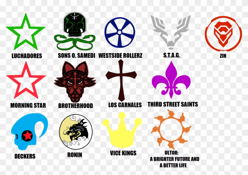 Saints Row Gang Symbols , Png Download - Saints Row Gang Symbols Clipart