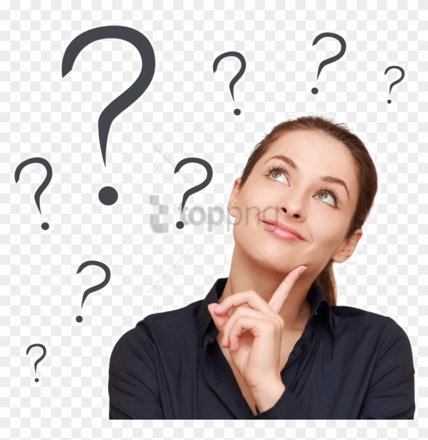 Free Png Business Woman Thinking Png Image With Transparent - Someone Thinking Of A Question Clipart #1766370