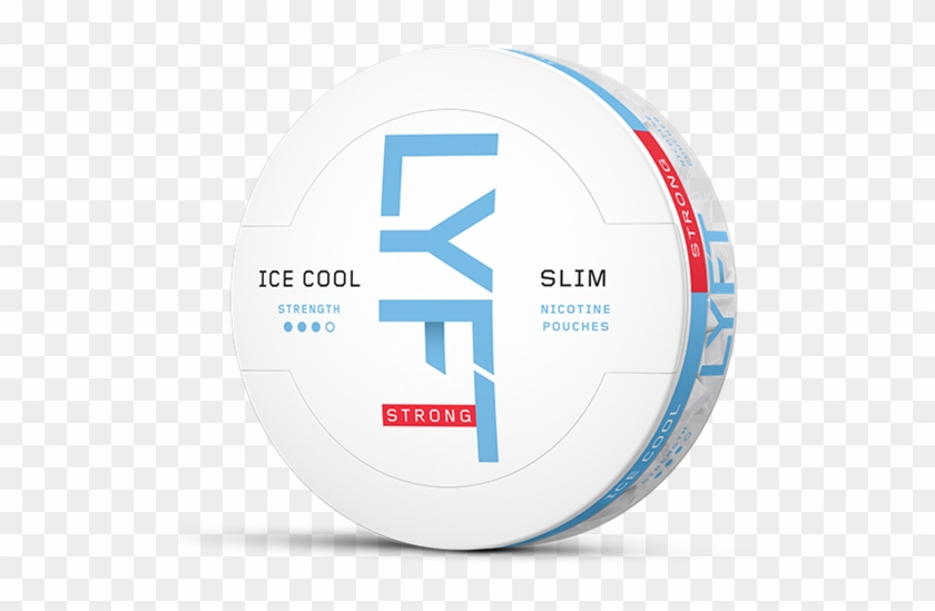 Lyft Ice Cool Strong Mint Slim All White Portion - Circle Clipart #1766401