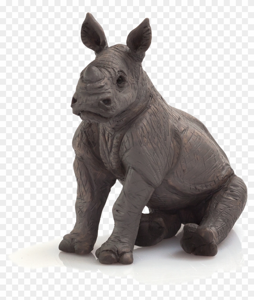 Baby Black Rhinos Sitting Clipart #1766955