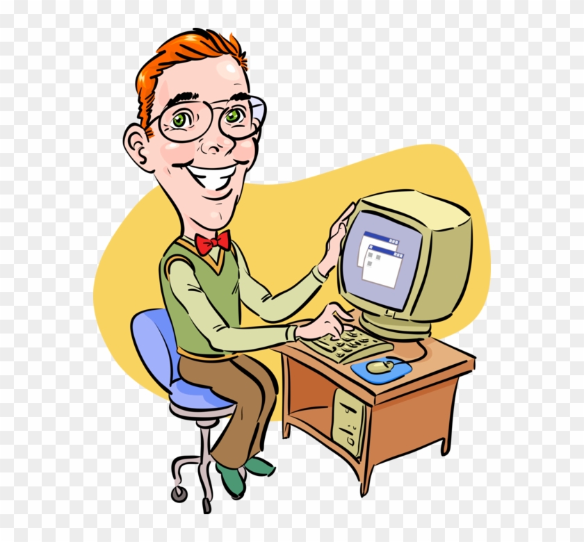 More In Same Style Group - Computer Teacher Clipart - Png Download