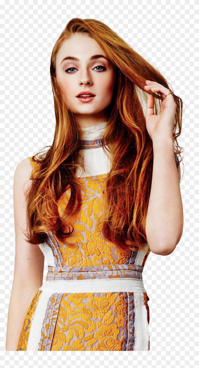 Sophie Turner Clipart - Sophie Turner Red Hair Photoshoot - Png Download