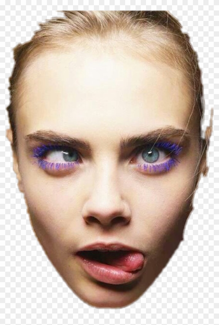 Report Abuse - Caras Graciosas De Cara Delevingne Clipart