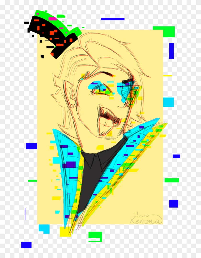 Bill Cipher By Antlerlantern - Glitch Effect Medibang Clipart