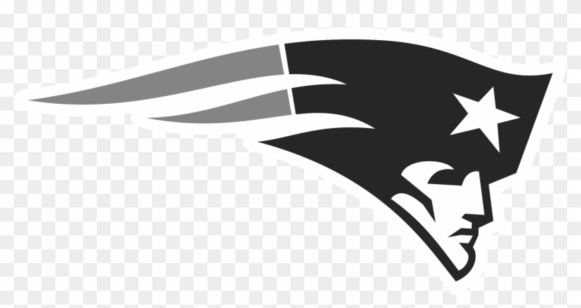 Patriots Logo Outline With New England Patriots Logo - Black New England Patriots Logo Clipart