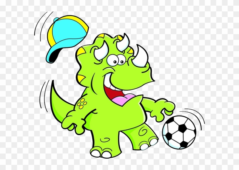 Triceratops Dinosaur Football Clip Art - Dibujo De Paolo Guerrero - Png Download