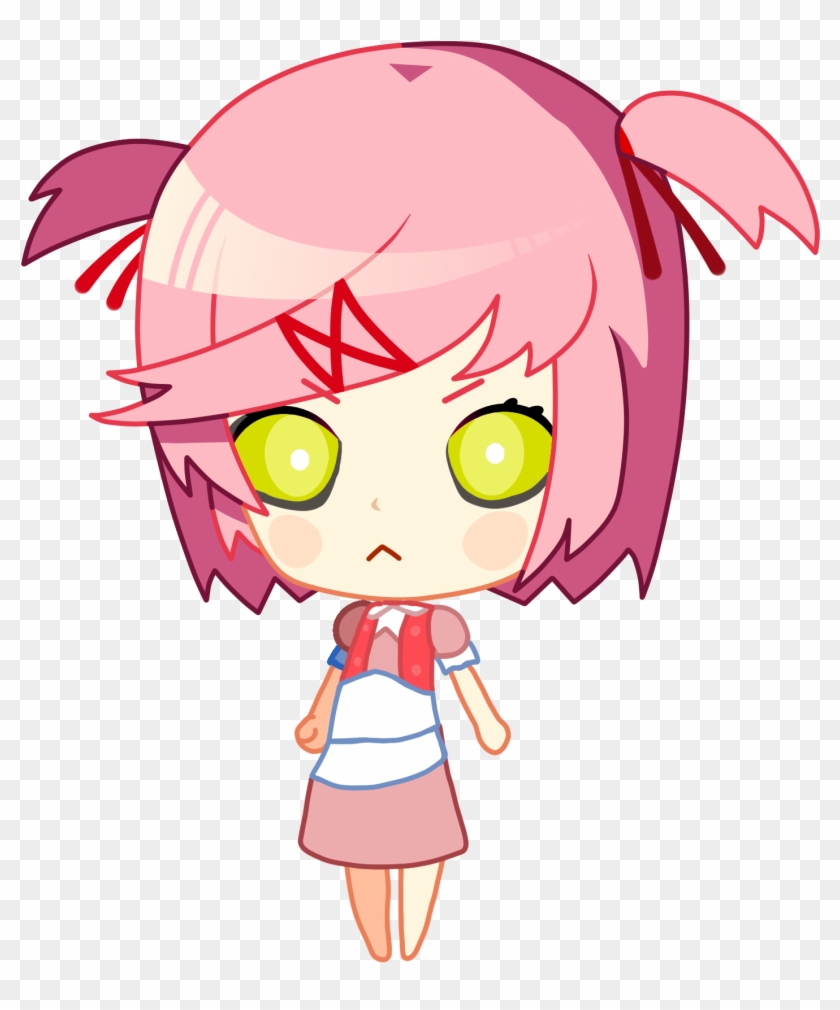 Edited Mediachibi Little Sister Natsuki Bioshock Png - Natsuki Doki Doki Chibi Clipart