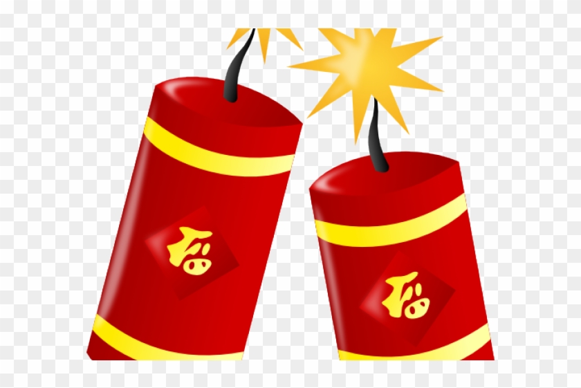 Jpg Transparent Stock Crackers Cliparts Free Download - Fireworks Chinese New Year Clipart - Png Download