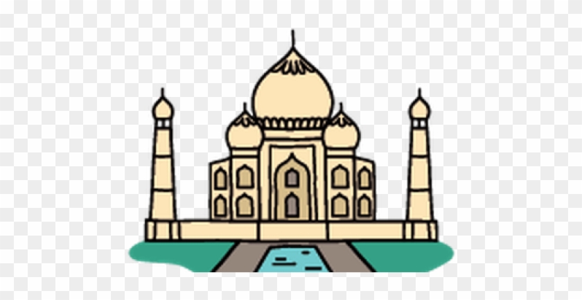 Taj Mahal Clipart Silhouette - Taj Mahal Clipart Transparent - Png Download #1768897