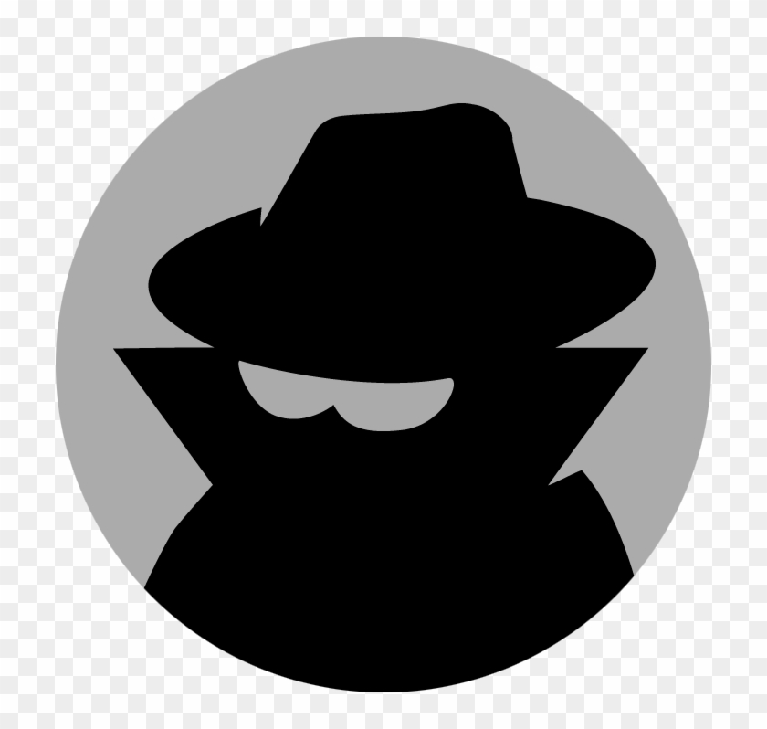 Incognito-icon - Fedora Clipart #1769058