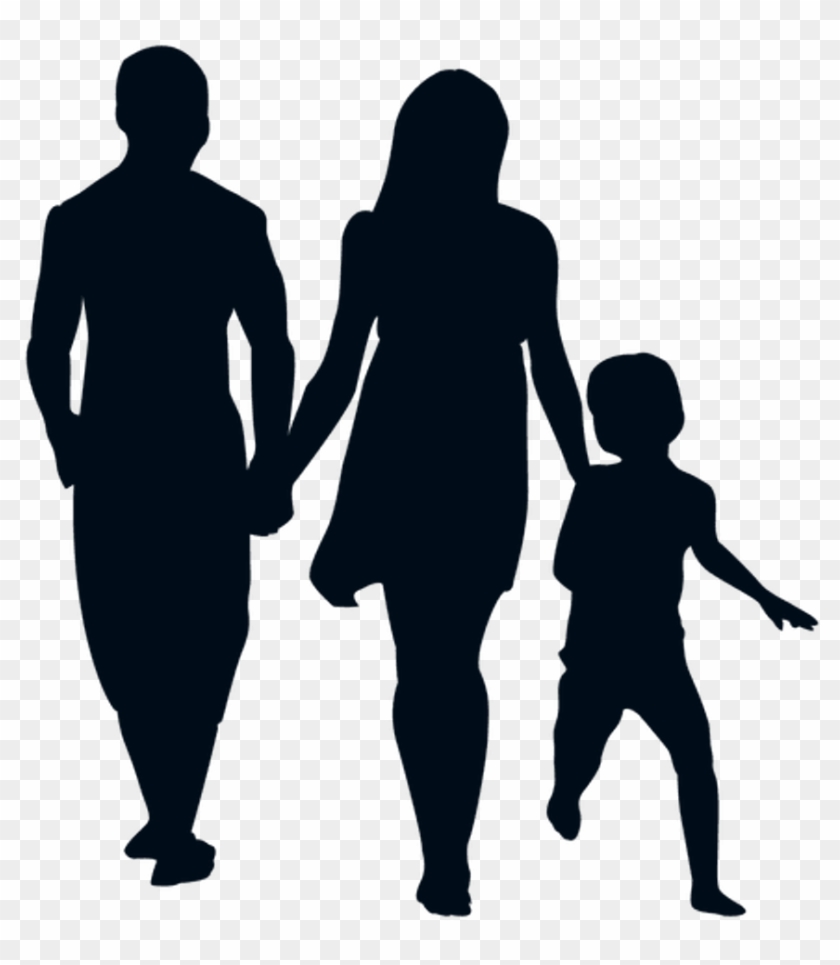 #silhouette #family #freetoedit - Mission Walk Clipart