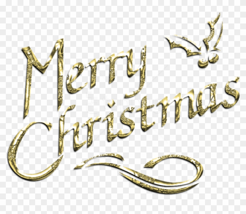 Free Png Merry Christmas Decorative Text Label Png - Merry Christmas Transparent Background Png Clipart