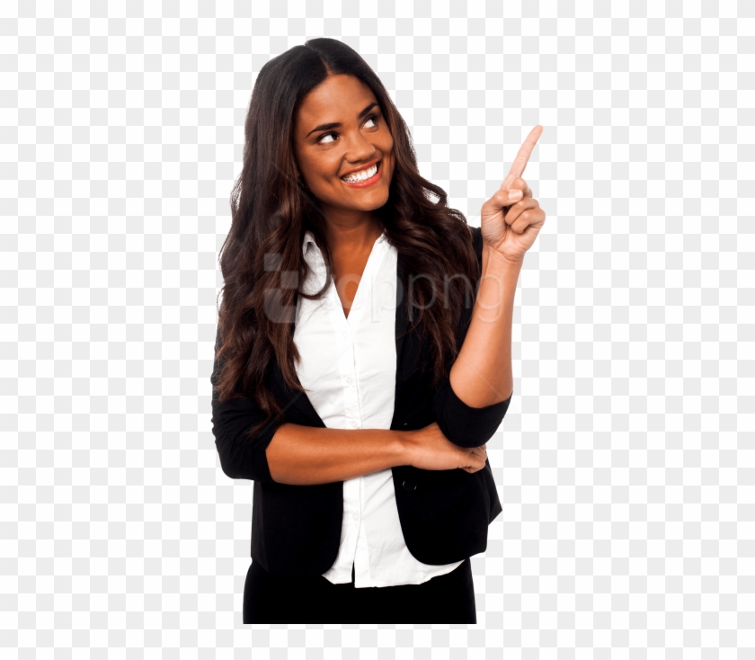 Download Women Pointing Right Png Images Background - African American Woman Png Clipart #1770309