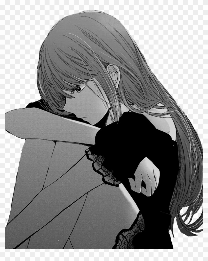 Anime Manga Girl Sad Clipart #1770379