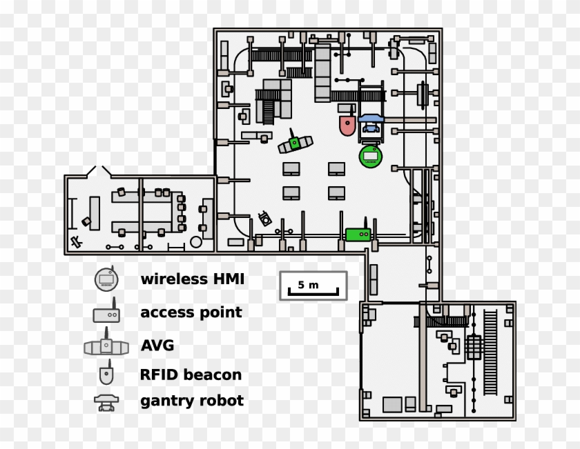 Floor Plan Of The Experimental And Digital Factory - Floor Plan Clipart