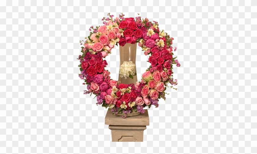 Rose Centera Wreath - Wreath Clipart