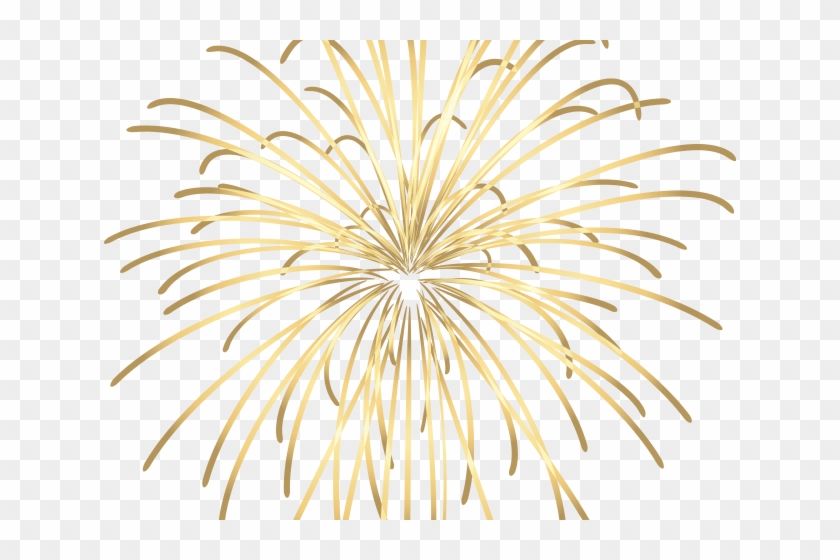 Gold Clipart Sparkler - Gold Firework Png Transparent Png