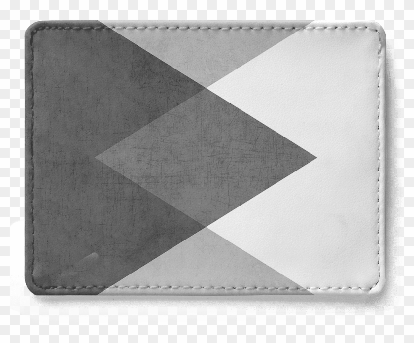 Dailyobjects Black And White Triangles Skinny Fit Card - Wallet Clipart #1772248