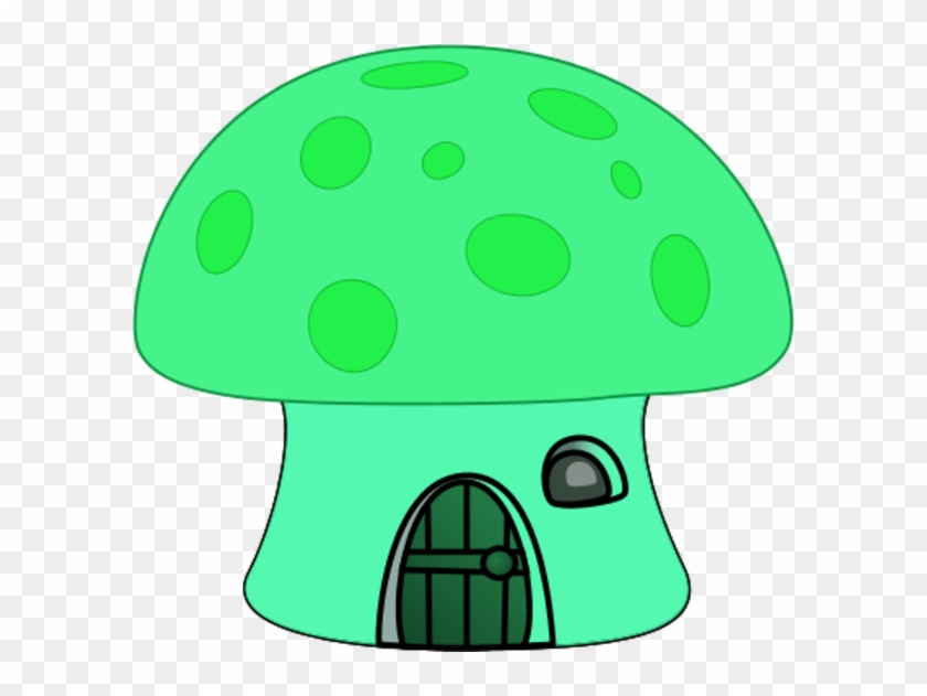 Orange - Cartoon Mushroom House Clipart #1772372