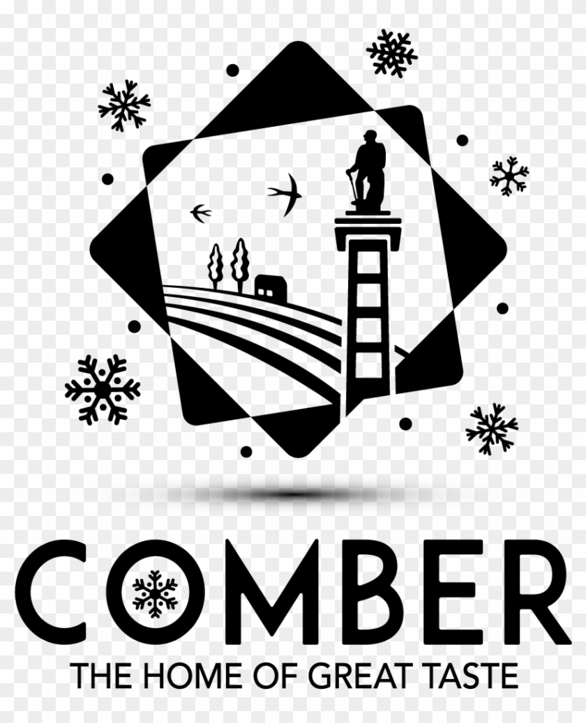 Comber Christmas Logo Mono Black Png - Monthly Calendar Calendars To Print 2018 Clipart