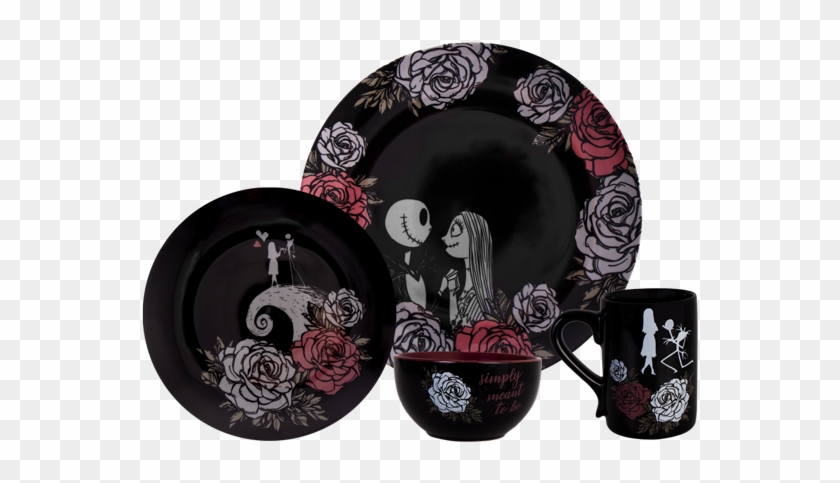 Nightmare Before Christmas 16-piece Pinache Dinner - Nightmare Before Christmas Homeware Clipart #1773506