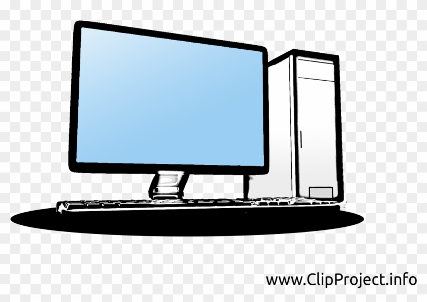 Dekstop Pc Clipart - Clipart Ordinateur - Png Download