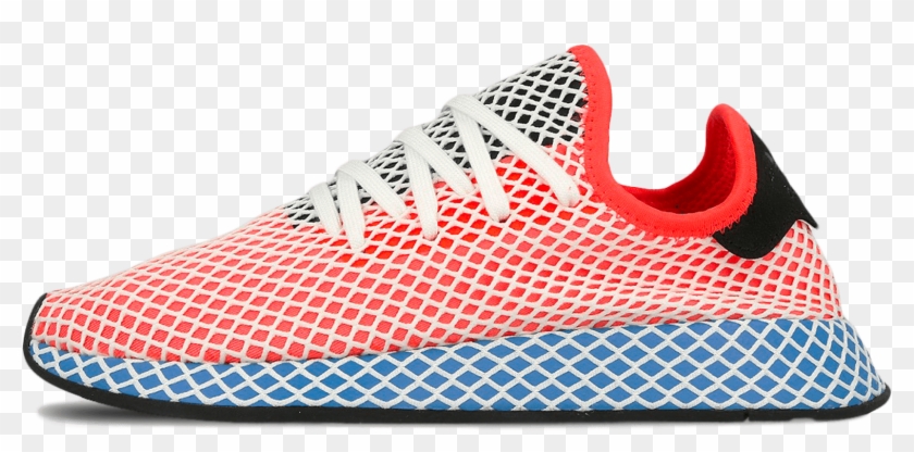 Deerupt Runner Solar Red / Bluebird - Adidas Deerupt Runner Mens Clipart