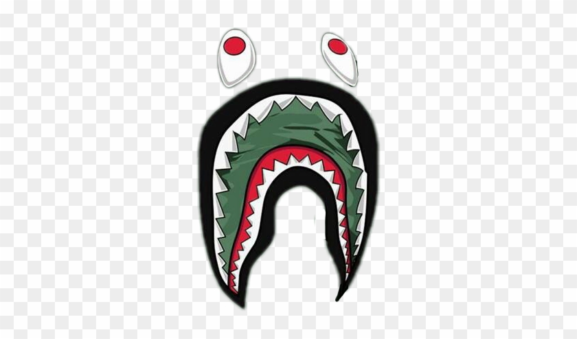 Bape Image - Transparent Bape Shark Logo Clipart #1774194