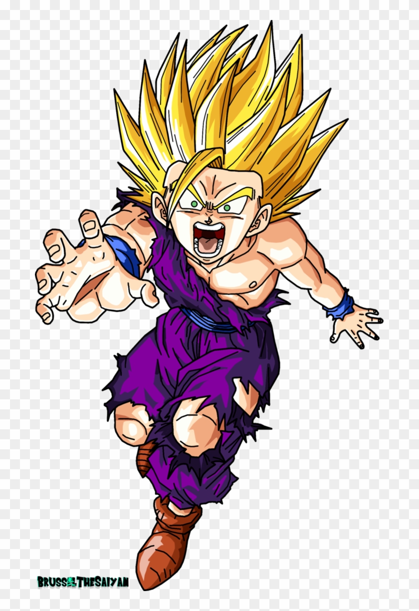 Super Saiyan Png - Teen Gohan Ss2 Png Clipart