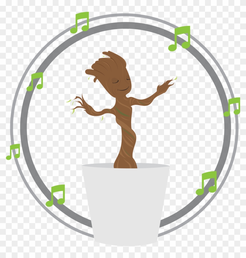 Baby Groot Dance Png Clip Art Freeuse - Dancing Groot Png Gif Transparent Png