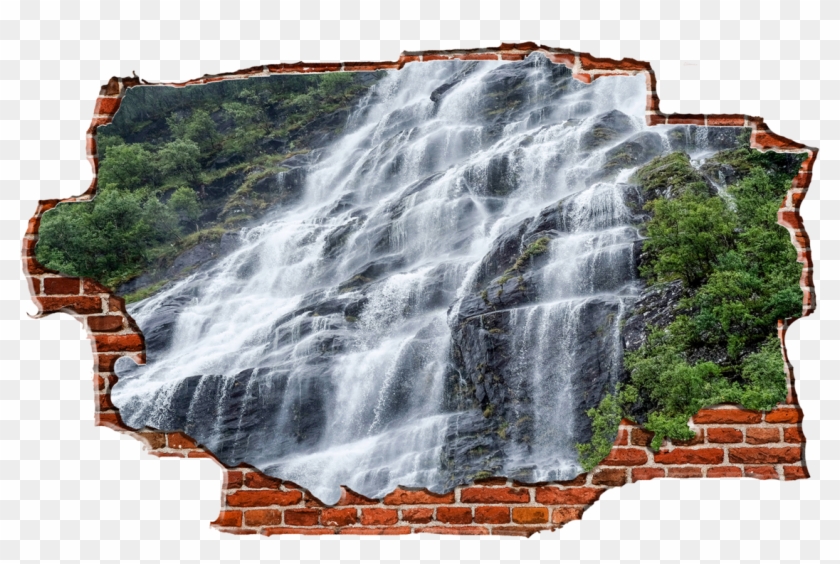 Clipart Transparent Transparent Streaming Water Fall - Waterfall - Png Download