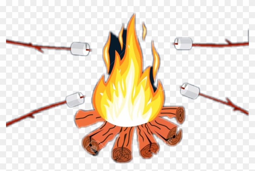 Bonfire Sticker - Campfire Clipart
